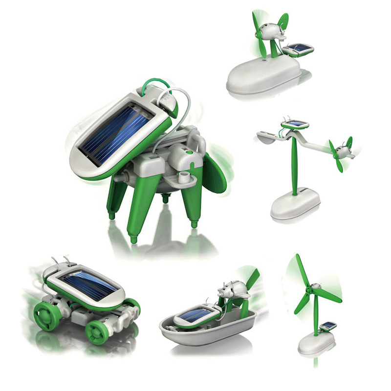 Solar Powered Robot Kit 14 In 1 - Zestaw 6 w 1: robot zasilany