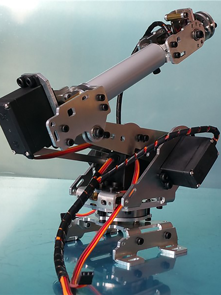 Programmable Robotic Arm Kit Arduino - Model projektu ramienia robota 6-osiowego, metalowe