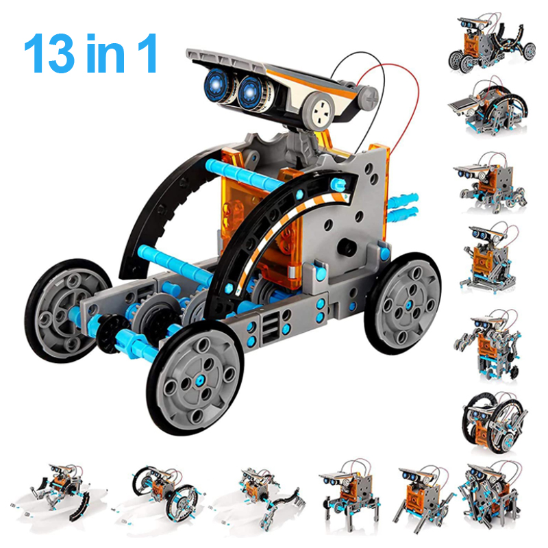 Solar Powered Robot Kit 14 In 1 - Zestaw 13 w 1 do eksperymentów