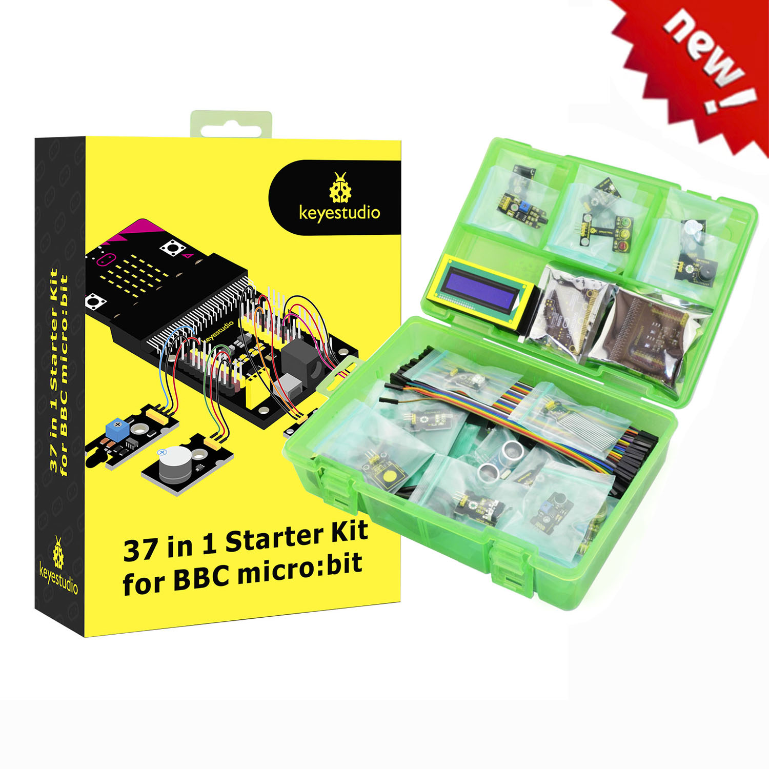 Micro Bit Stem Educational Starter Kit - Keyestudio 37 w 1 Zestaw Startowy