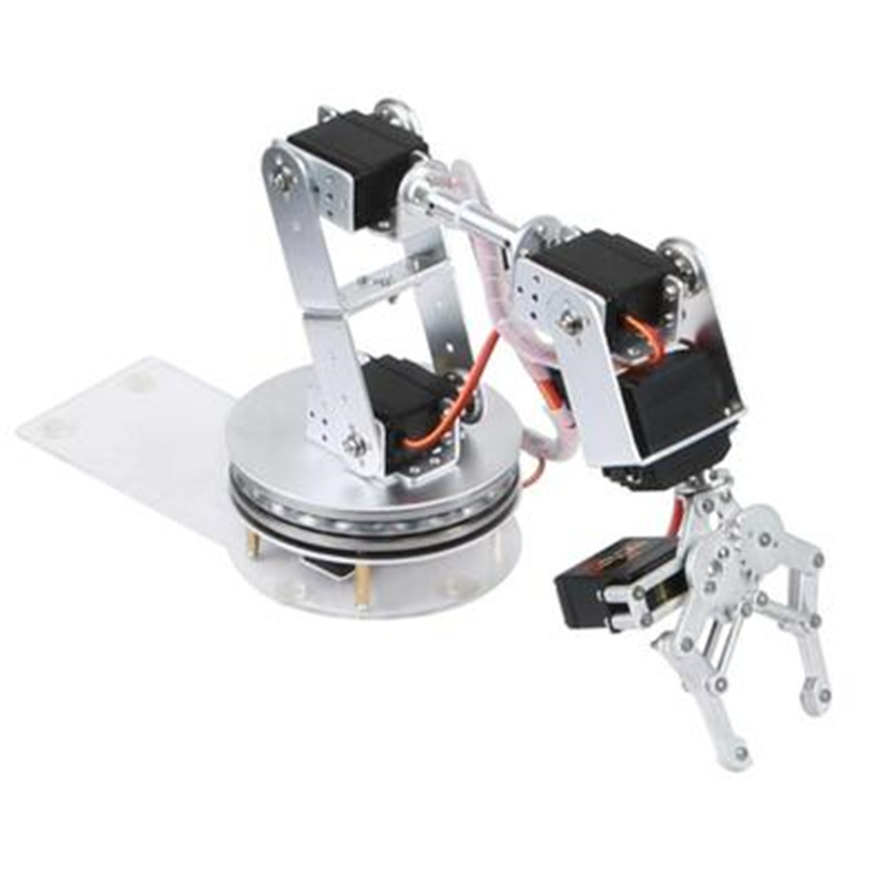 Programmable Robotic Arm Kit Arduino - Srebrne ramię robota 6 DOF z