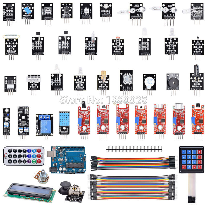 Arduino Sensor Kit 37 Modules Starter - Nowy produkt Nowa płytka R3 +
