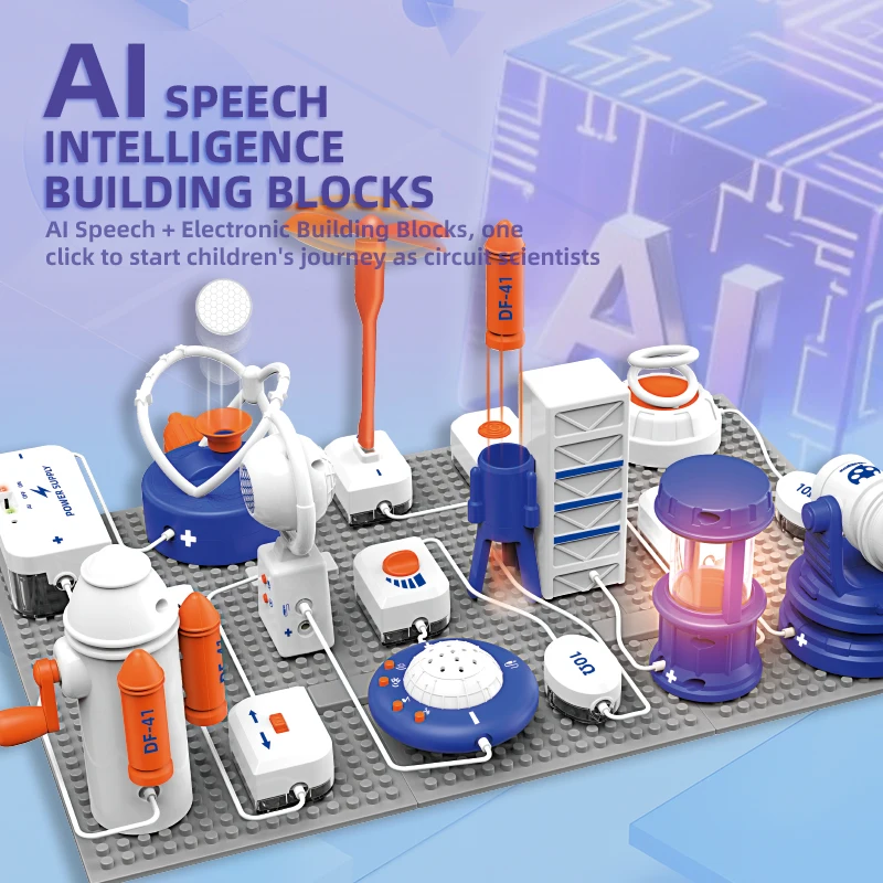 Electronic Building Blocks Stem Kit - Zestaw klocków elektronicznych STEM, edukacyjna zabawka