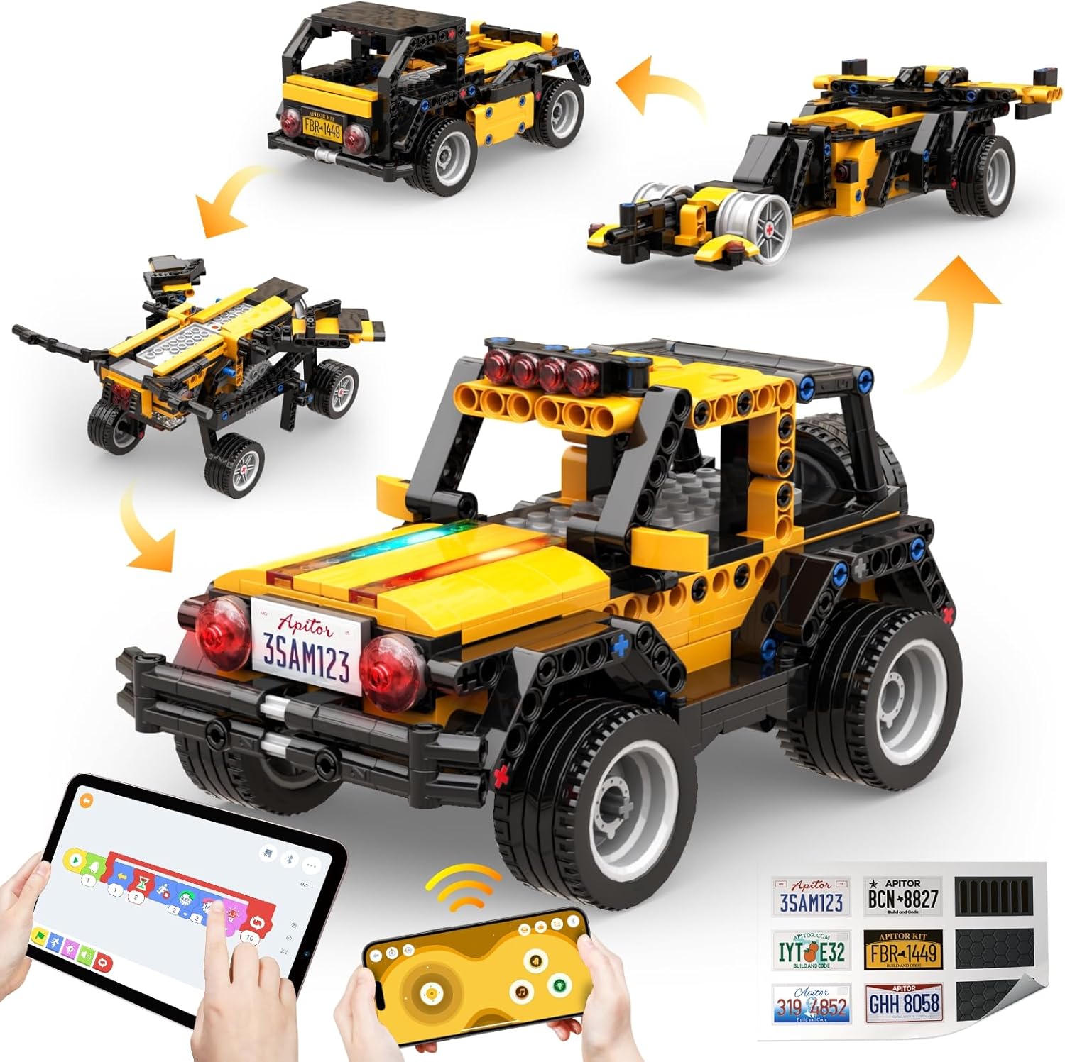 Stem Robot Building Kit Coding - Apitor Robot R Programowalny Zestaw dla