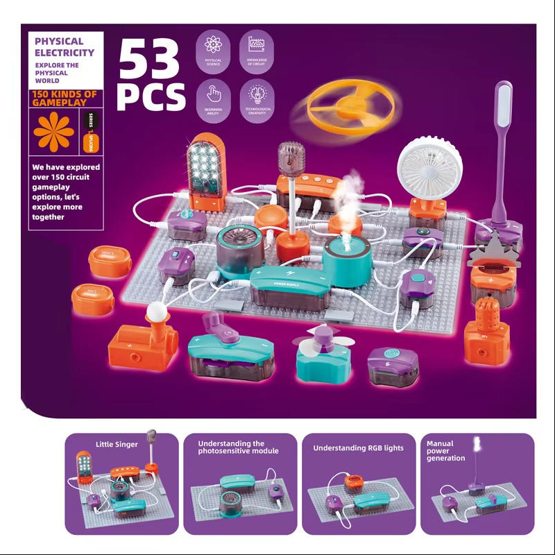 Electronic Building Blocks Stem Kit - Zestaw elektronicznych klocków konstrukcyjnych do nauki