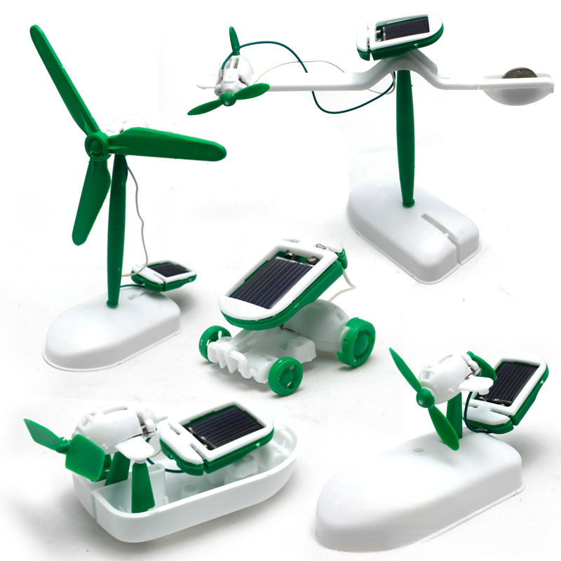 Solar Powered Robot Kit 14 In 1 - Zestaw robota zasilanego energią słoneczną 6