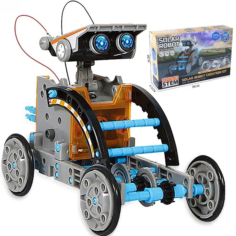 Solar Powered Robot Kit 14 In 1 - Zestawy robotów solarnych STEM, zaawansowana zabawka