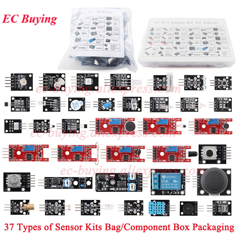 37 modułów czujników w 1 zesta – Arduino Sensor Kit 37 Modules Starter recenzja i cena