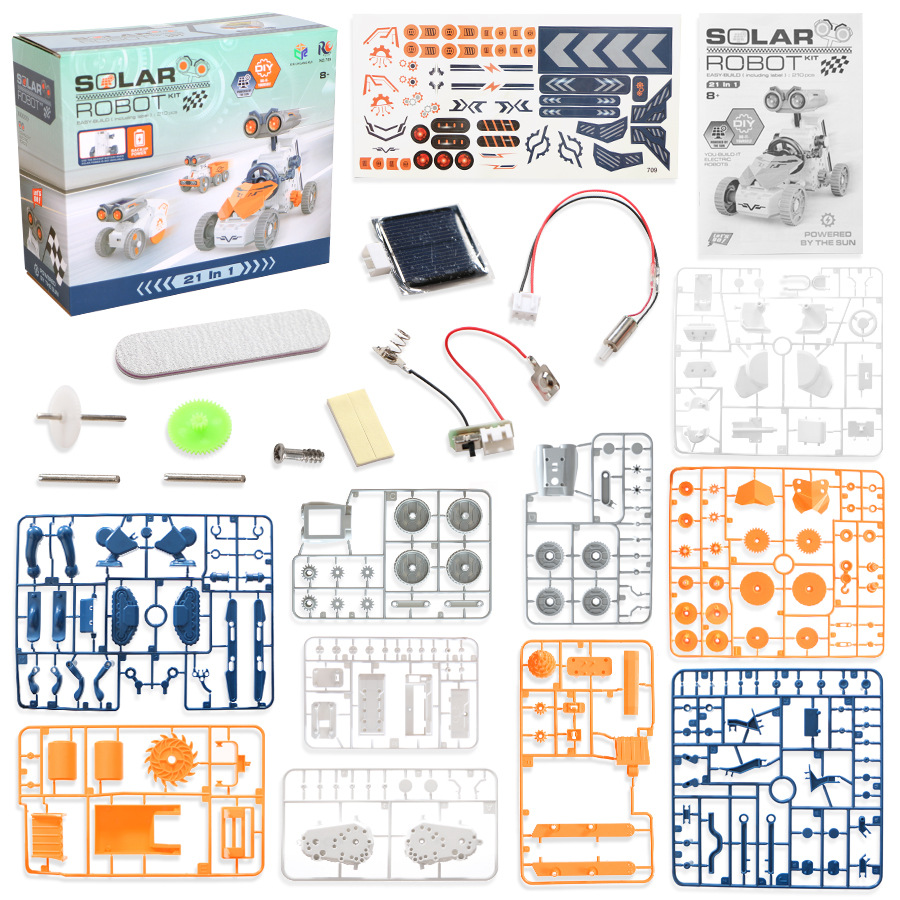 Zestaw do samodzielnego montaż – Solar Powered Robot Kit 14 In 1 recenzja i cena