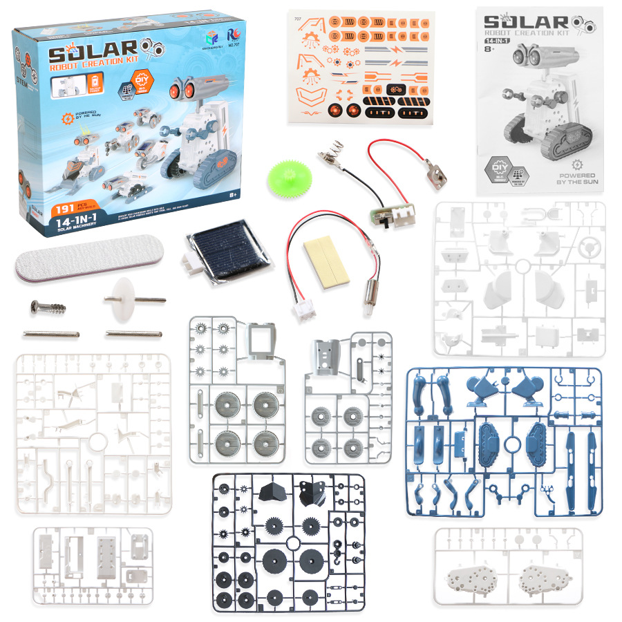 14 w 1 Zestaw Klocków Konstruk – Solar Powered Robot Kit 14 In 1 recenzja i cena
