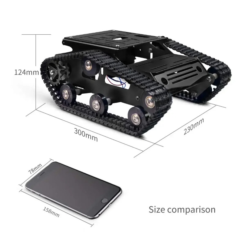 Zestaw podwozia robota-załogow – Raspberry Pi Robot Platform Tank Chassis recenzja i cena