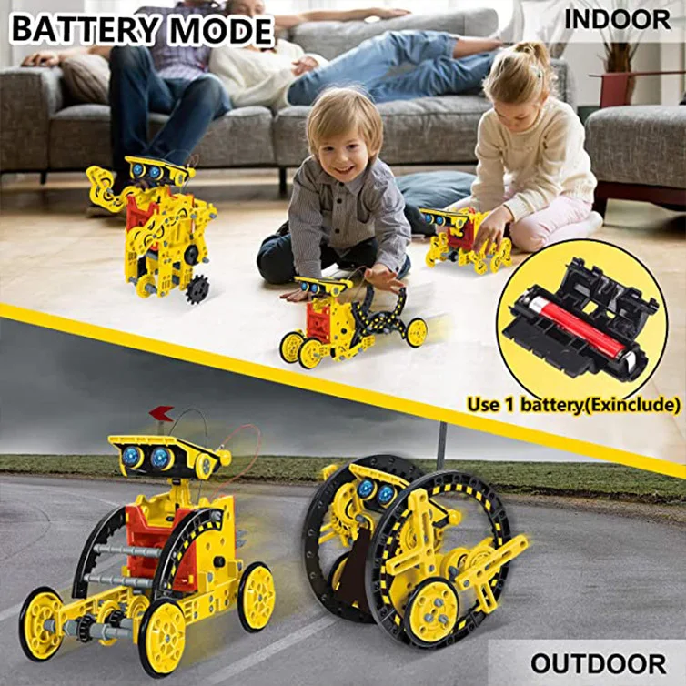 12 w 1 Eksperyment naukowy Rob – Solar Powered Robot Kit 14 In 1 recenzja i cena