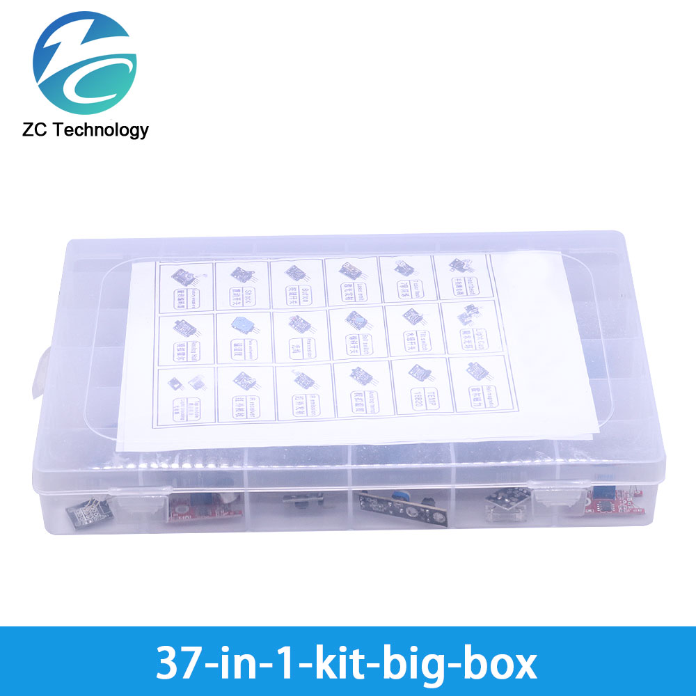 Dla modułów czujników arduino  – Arduino Sensor Kit 37 Modules Starter recenzja i cena