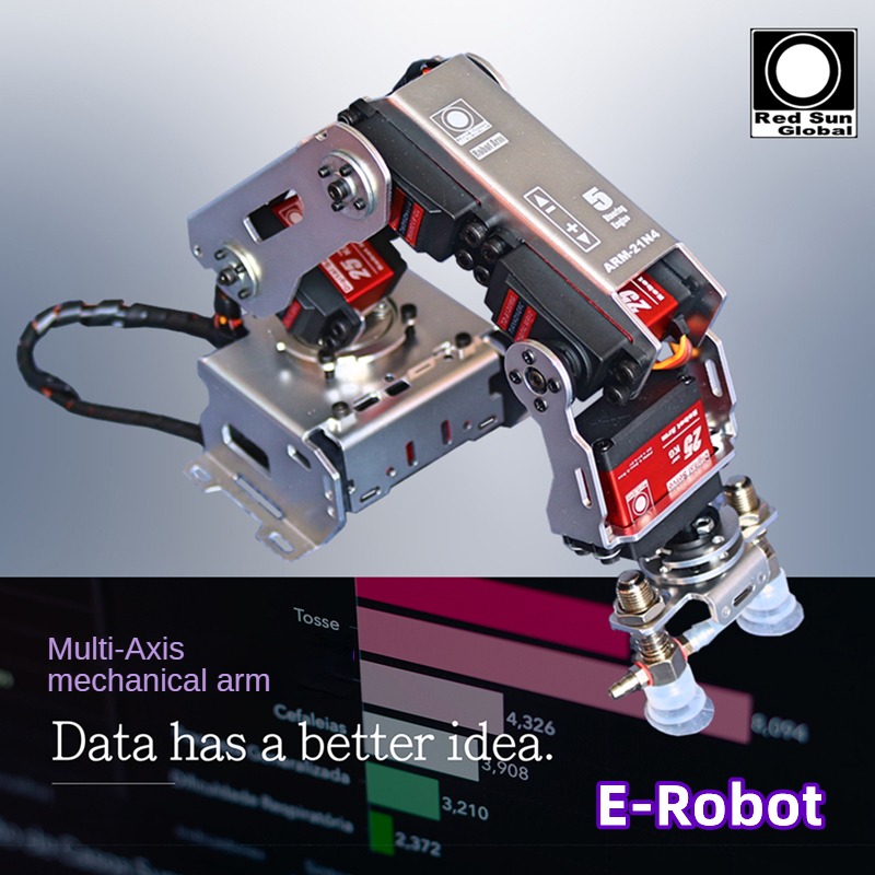 Ramię robota 5 DOF, przemysłow – Programmable Robotic Arm Kit Arduino recenzja i cena