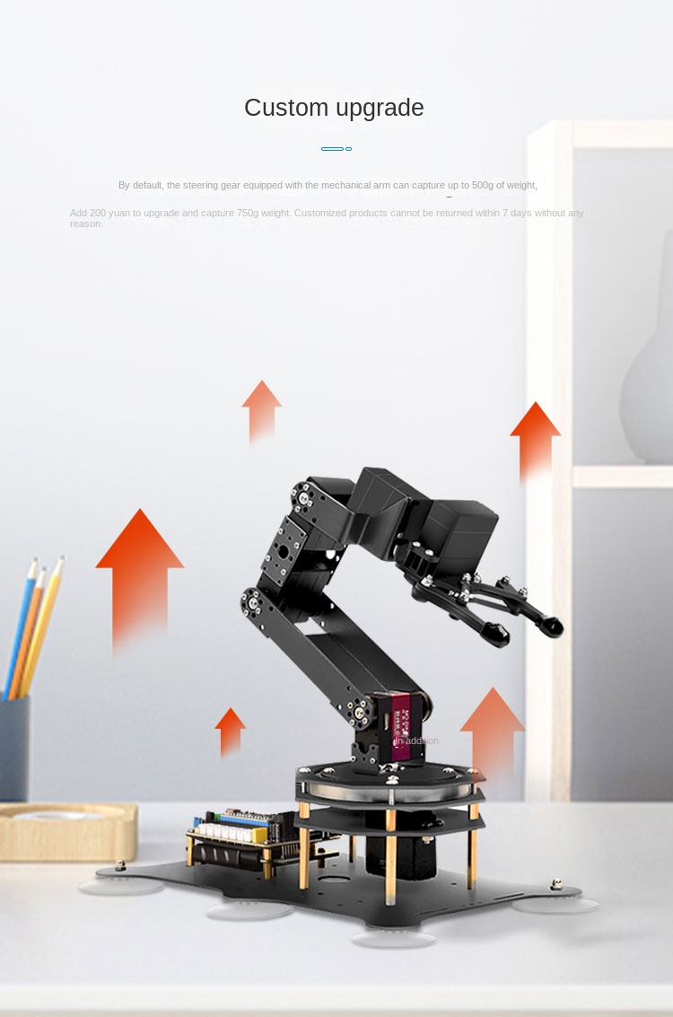 6 ramię robota z metalowym paz – Programmable Robotic Arm Kit Arduino recenzja i cena