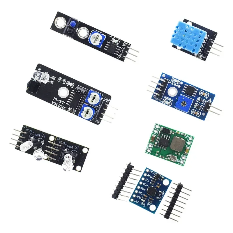 Moduły czujników 45 w 1, 16 ro – Arduino Sensor Kit 37 Modules Starter recenzja i cena
