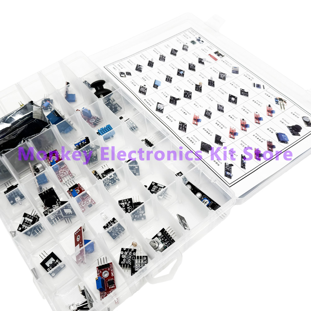 45 rodzajów w 1 zestawie start – Arduino Sensor Kit 37 Modules Starter recenzja i cena