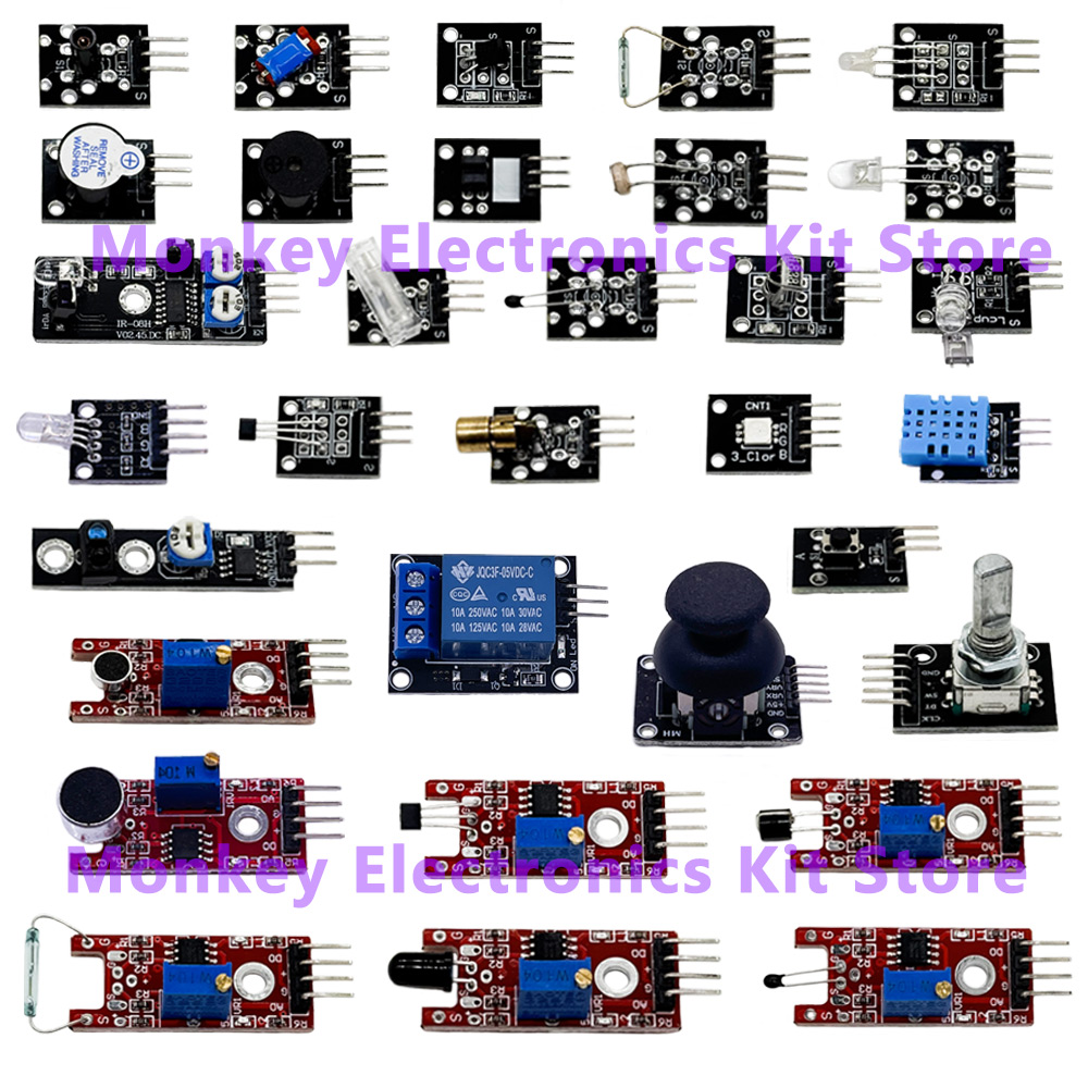 45 rodzajów w 1 zestawie start – Arduino Sensor Kit 37 Modules Starter recenzja i cena