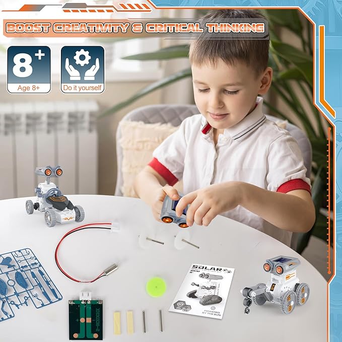 Zestaw do budowania robota sol – Solar Powered Robot Kit 14 In 1 recenzja i cena