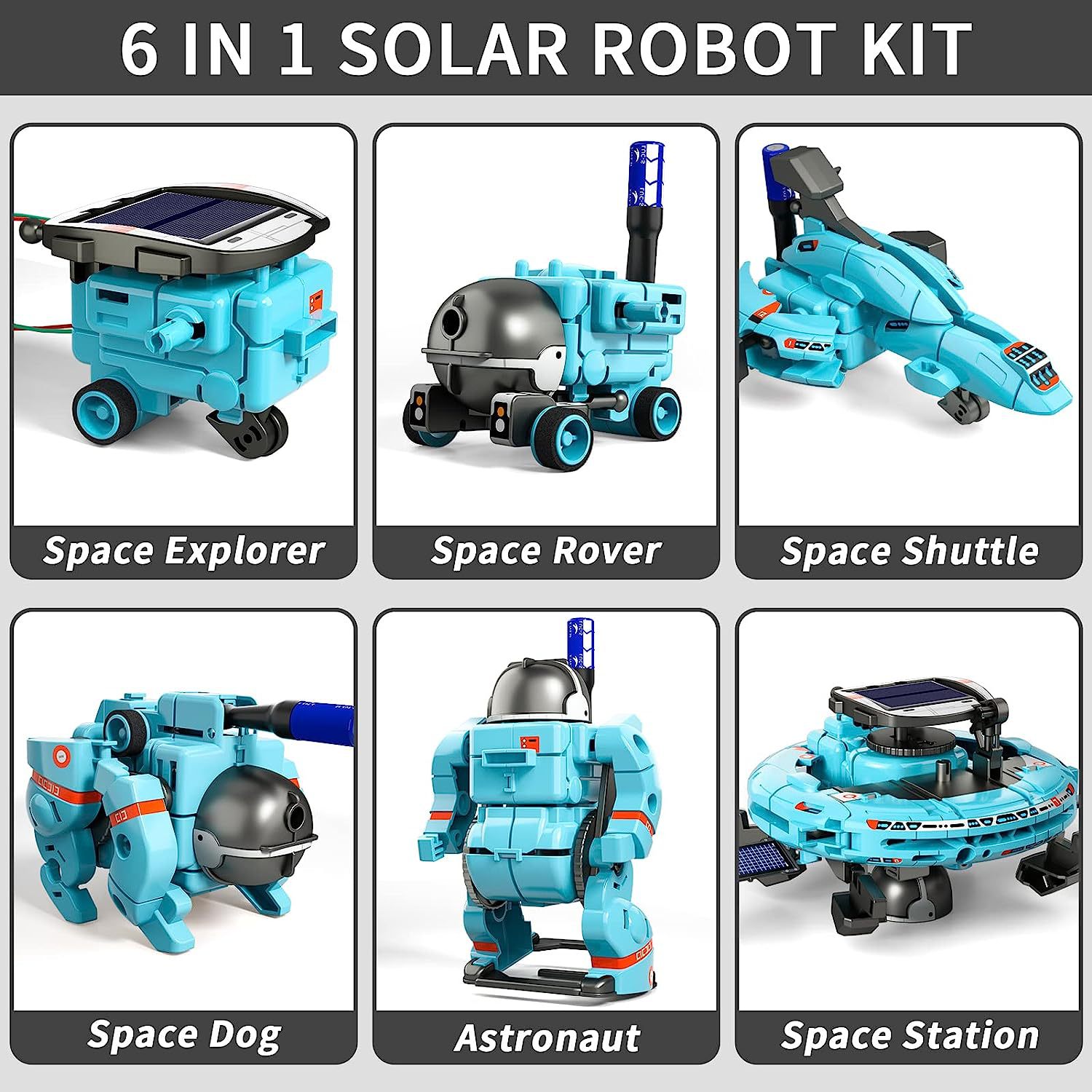 Zestaw robota montażowego 6 w  – Solar Powered Robot Kit 14 In 1 recenzja i cena