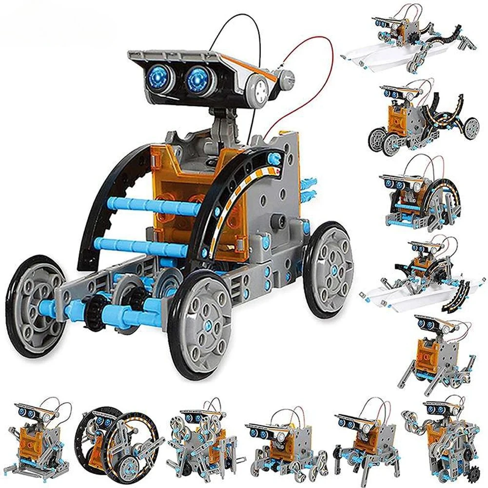 13 w 1 Zestaw Naukowy z Robote – Solar Powered Robot Kit 14 In 1 recenzja i cena
