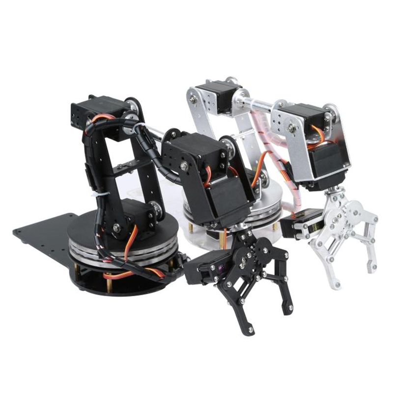 Srebrne ramię robota 6 DOF z o – Programmable Robotic Arm Kit Arduino recenzja i cena