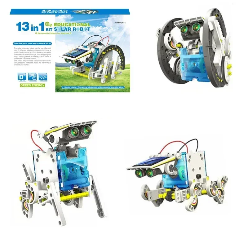 Zestaw Robota Solarnego 13 w 1 – Solar Powered Robot Kit 14 In 1 recenzja i cena
