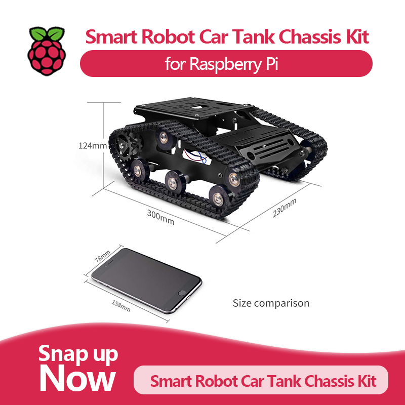 Inteligentny zestaw podwozia d – Raspberry Pi Robot Platform Tank Chassis recenzja i cena