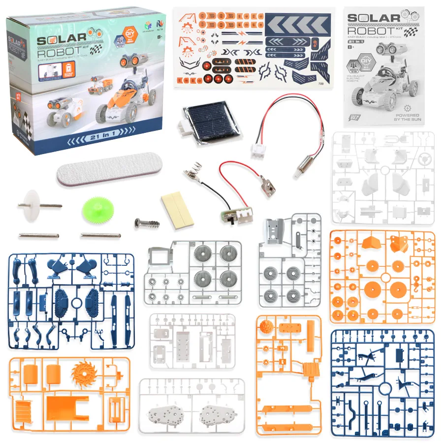 Zestaw do samodzielnego montaż – Solar Powered Robot Kit 14 In 1 recenzja i cena