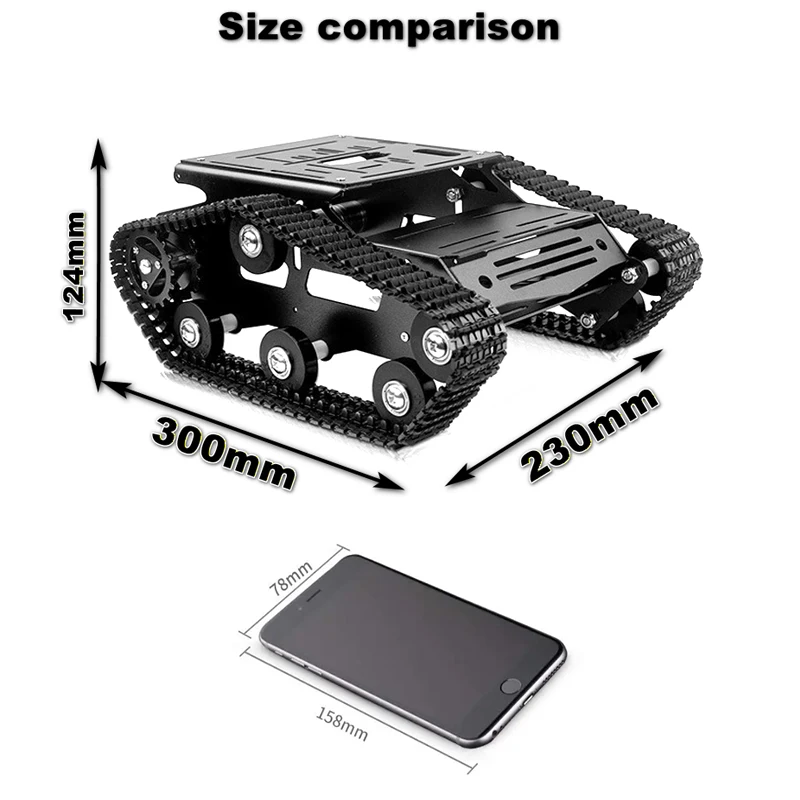 Inteligentny robotyczny czołg  – Raspberry Pi Robot Platform Tank Chassis recenzja i cena