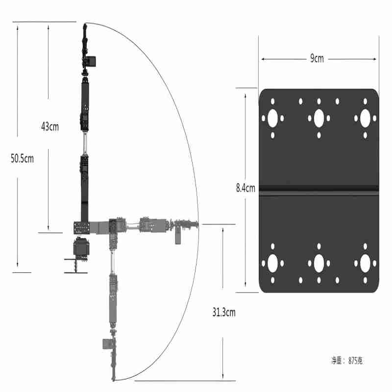 Robot Sliver 6 DOF z metalowym – Programmable Robotic Arm Kit Arduino recenzja i cena