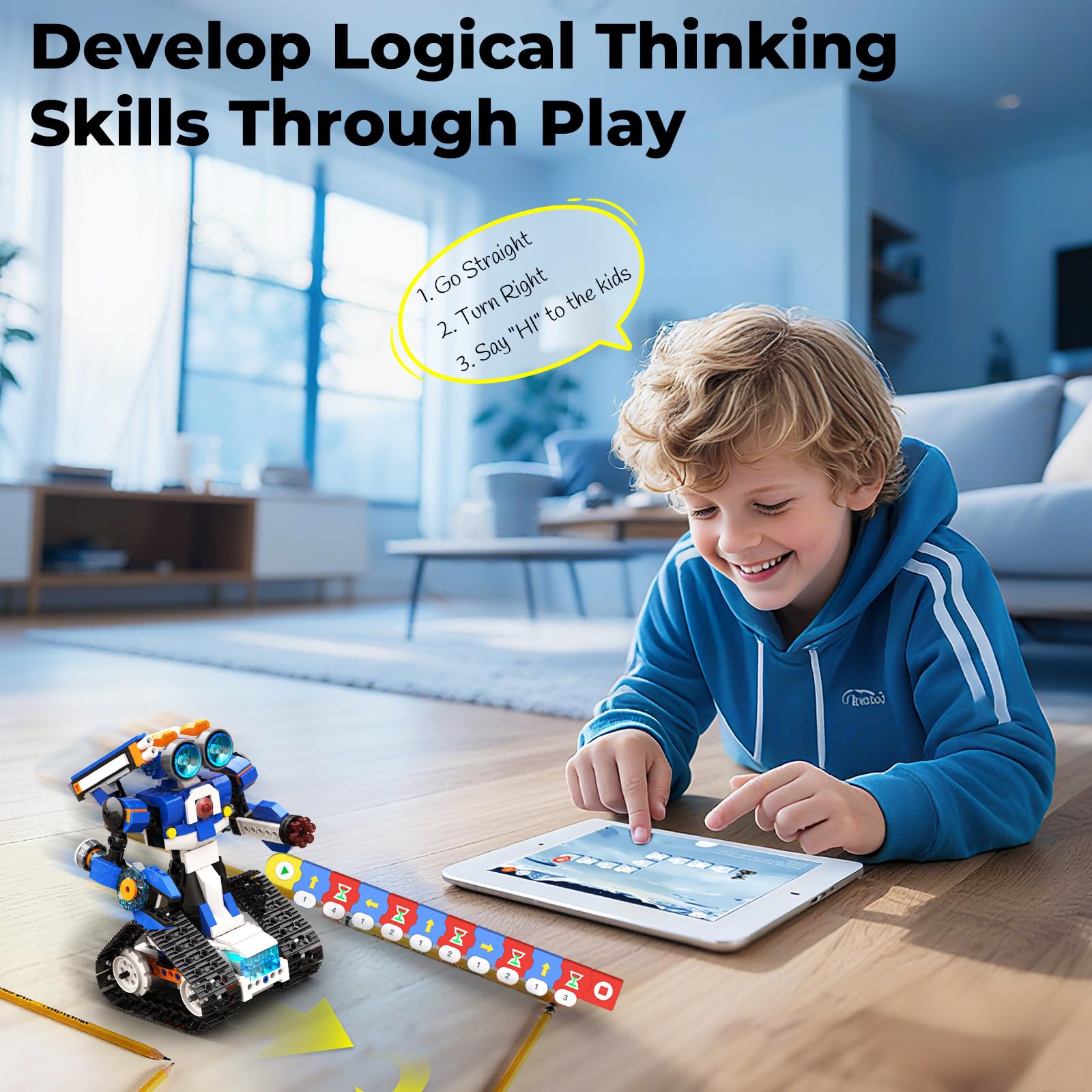 Zestaw edukacyjny Apitor APP C – Stem Robot Building Kit Coding recenzja i cena