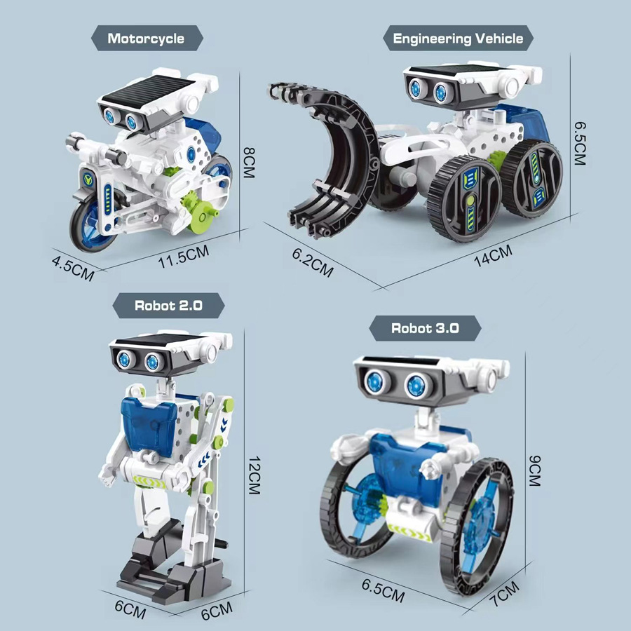 21/14/7 w 1 Zestaw do eksperym – Solar Powered Robot Kit 14 In 1 recenzja i cena