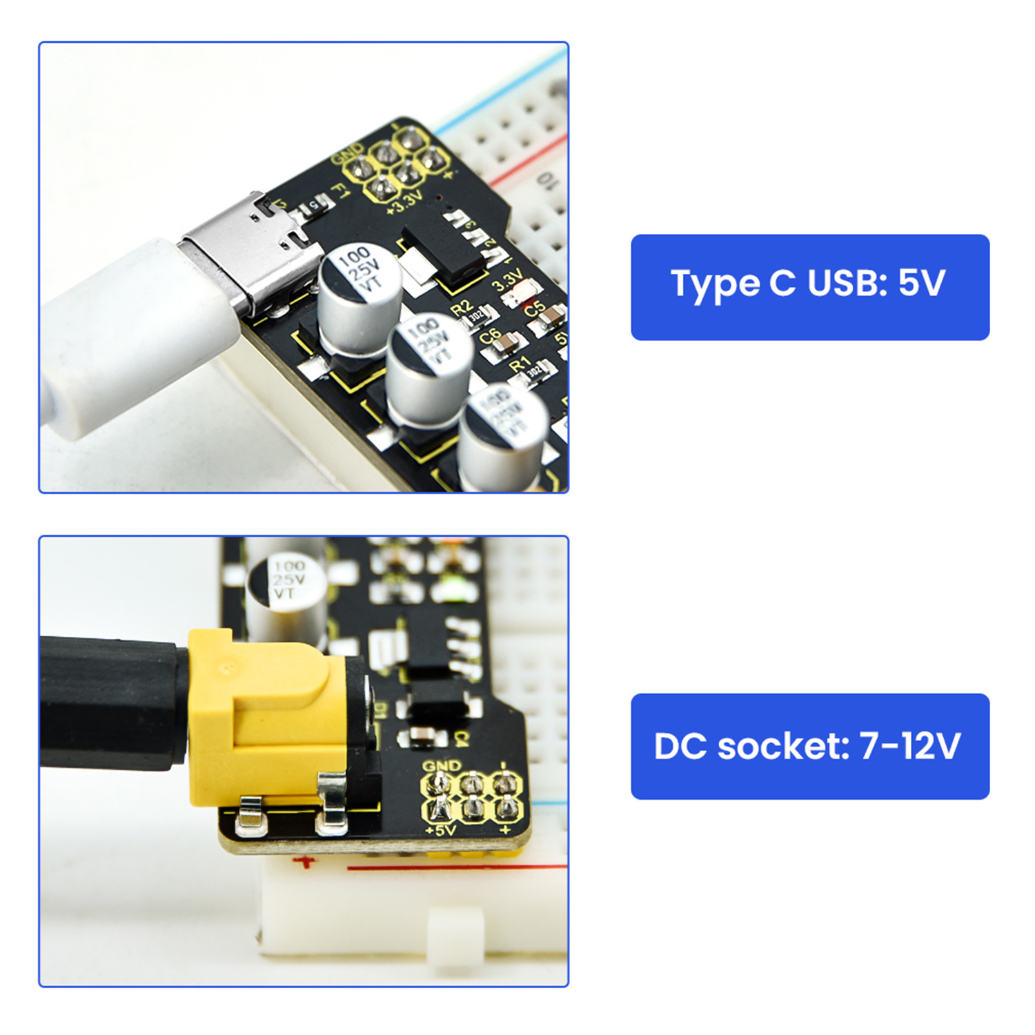 Moduł zasilania Keyestudio Typ – Breadboard Jumper Wires Power Supply Kit recenzja i cena