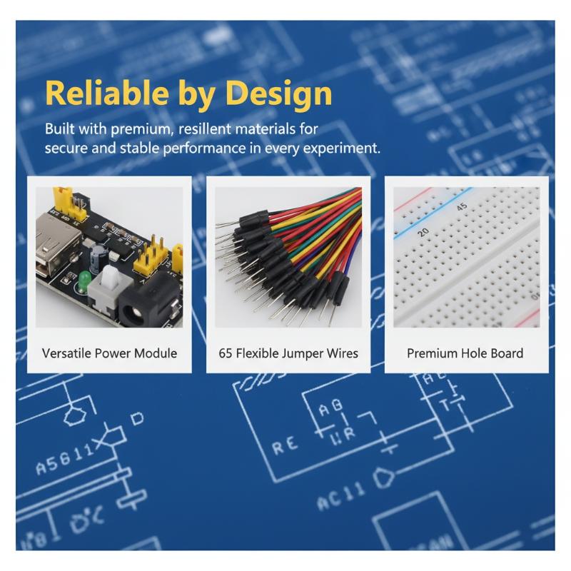 Zestaw płyt stykowych MB-102 z – Breadboard Jumper Wires Power Supply Kit recenzja i cena