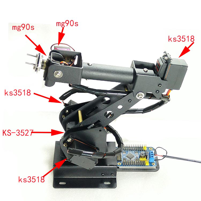 Ramię robota 6 DOF ABB, przemy – Programmable Robotic Arm Kit Arduino recenzja i cena