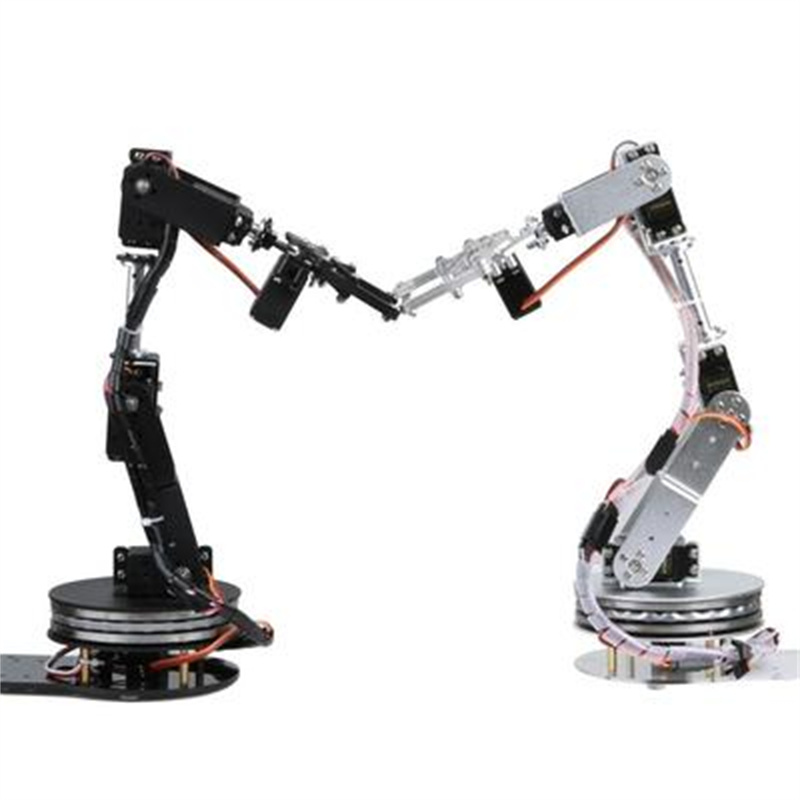 Czarny robotyczny manipulator  – Programmable Robotic Arm Kit Arduino recenzja i cena