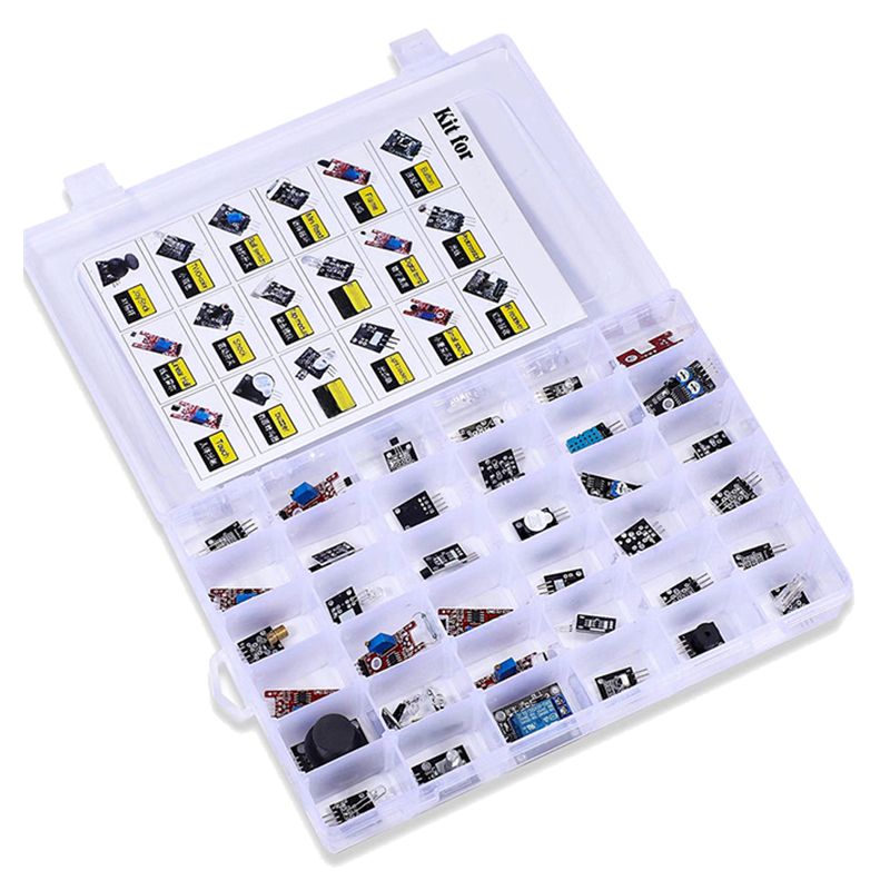 Dla modułów czujników arduino  – Arduino Sensor Kit 37 Modules Starter recenzja i cena