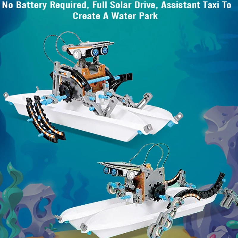 Zestawy robotów solarnych STEM – Solar Powered Robot Kit 14 In 1 recenzja i cena
